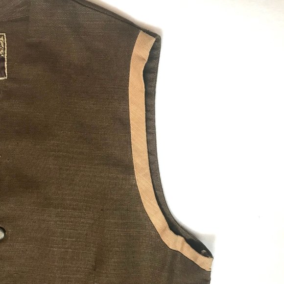 Vintage Natural Threads Mens Ramie Cotton Vest - Picture 3 of 8